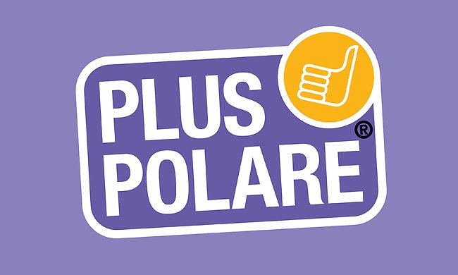 Bild på en inllustration. Lila bakgrund med"pluspolare"-loggan 